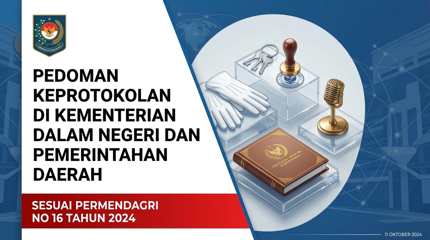 Pedoman Keprotokolan di Kementerian Dalam Negeri dan Pemerintahan Daerah Sesuai Permendagri No. 16 Tahun 2024